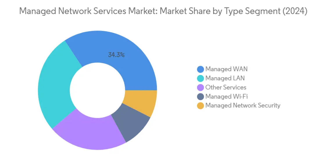 Market Analysis of Managed Network Services Market: Chart for By Type